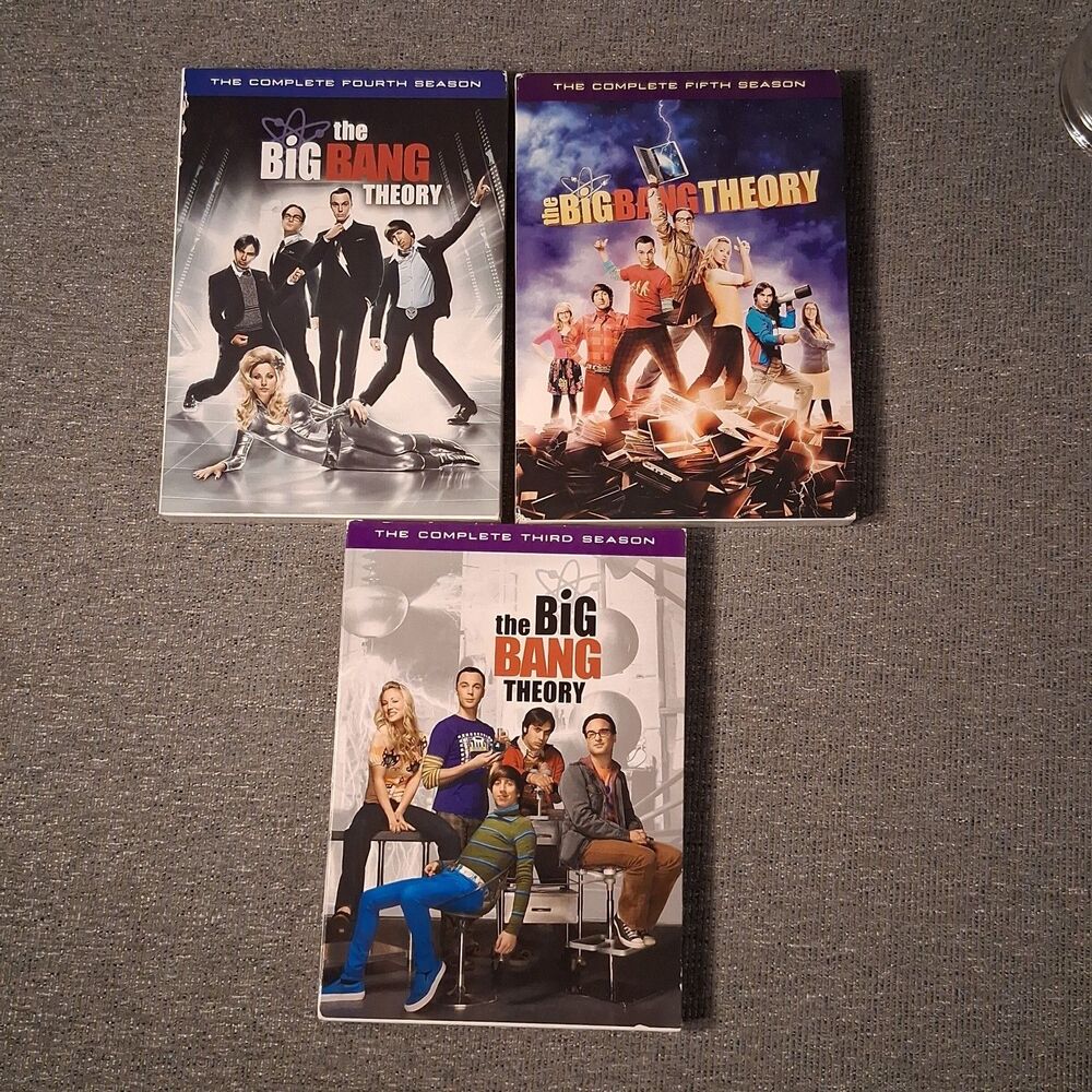 The Big Bang Theory Seasons 3 4 5 DVD Set Lot Incomplete Season 5 Missing 1 DVD